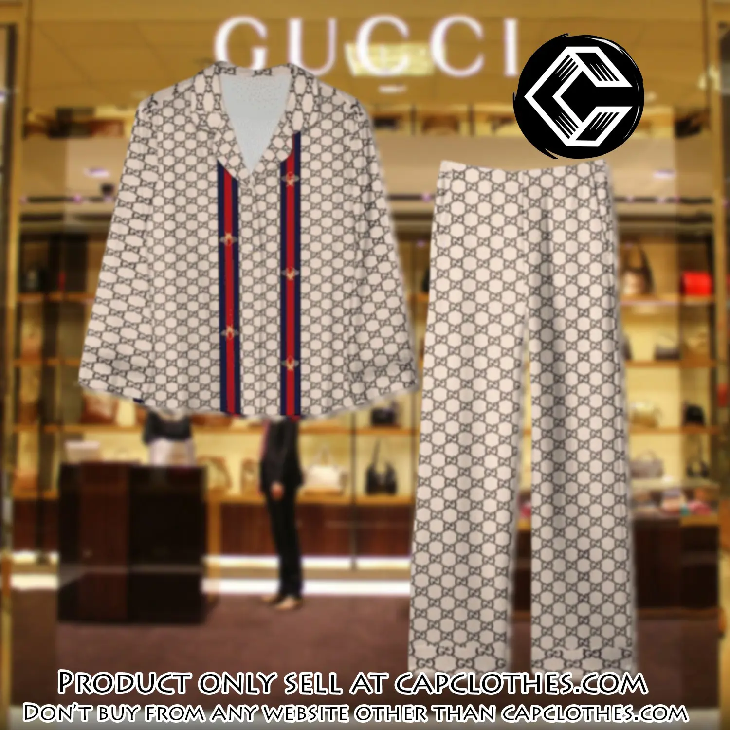 Trending luxury gc satin pajama set pjs1068 cc1820568